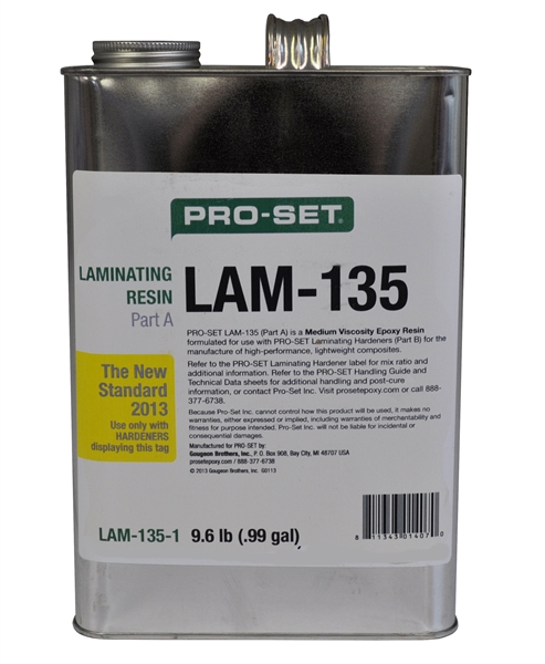 Pro-Set LAM-135 Medium Viscosity Laminating Epoxy Resin Merritt Wholesale Marine industry