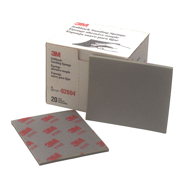3 GB Materials 3M 2600 Micro Fine Abrasive Softback Sanding Sponge Grade Range 1200#-1500# 